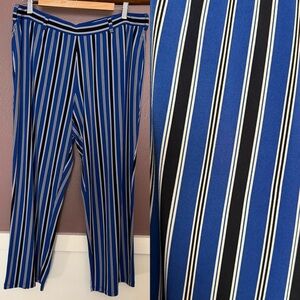 Susan Graver Blue Stripped Pants